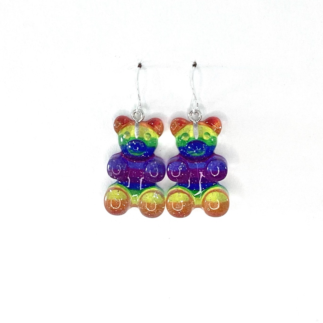 Large Glitter Gummy Bears Nwt